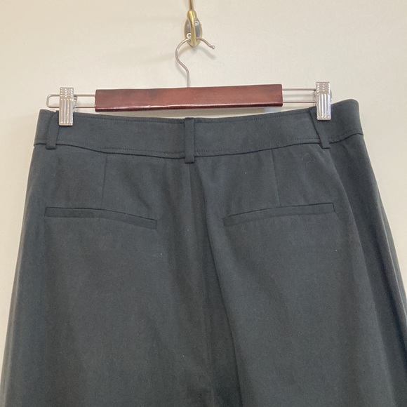 Everlane Black Wide Leg Pants Size 8 Cotton Lyocell High Waist Trousers - Picture 4 of 11